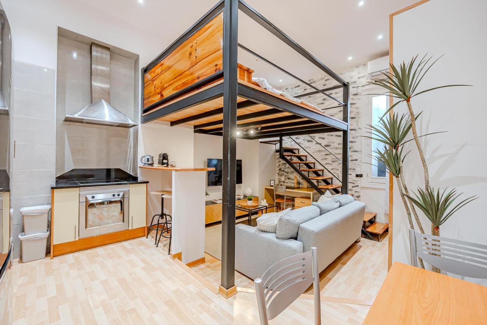 Increible Loft A 5 Min Del Retiro & Wizink Apartment Madrid Bagian luar foto