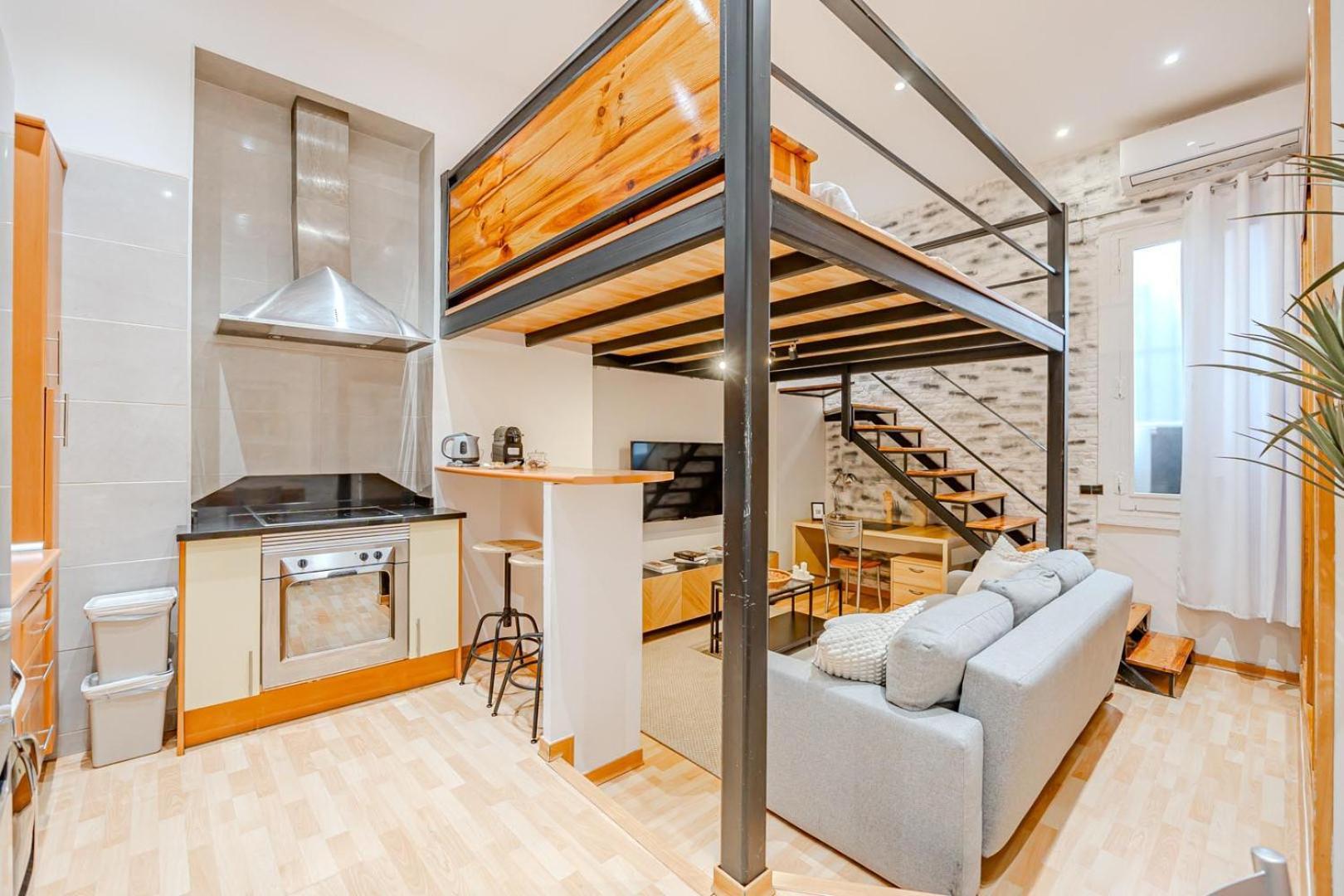Increible Loft A 5 Min Del Retiro & Wizink Apartment Madrid Bagian luar foto